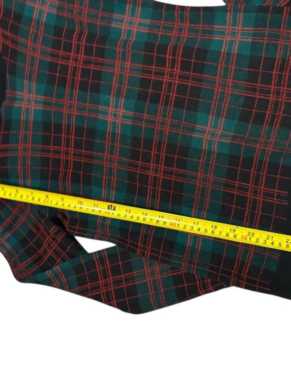 J. Crew black green red plaid sweater xs